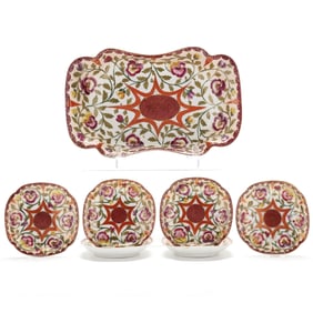 Limbach Porcelain Factory Seven Piece Ice Cream Service