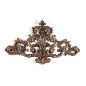 Italian Carved and Gilt Foliate Scroll Wall Applique
