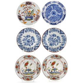 Six Dutch Delft Plates