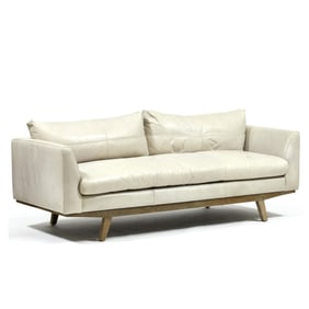 Contemporary Leather Upholstered Sofa