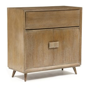 American Mid-Century Modern Pickled Oak Bachelor's Chest