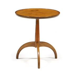 Heritage Henredon, Mid-Century Leather Top Drinks Stand
