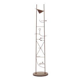 A Melotti Style 6 Ft. Modernist Steel Sculpture