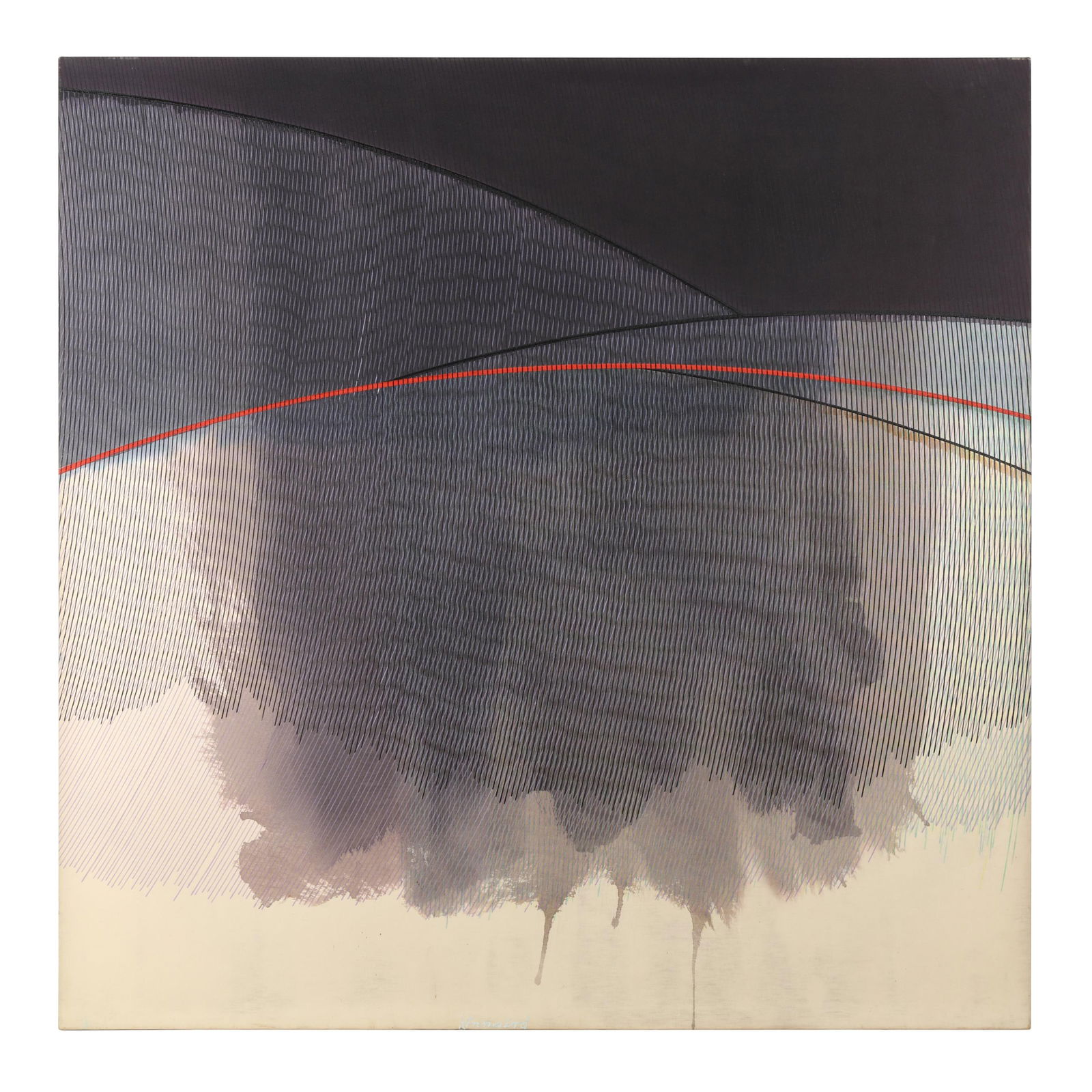 A Large Abstract Linear Painting (1 of 3)