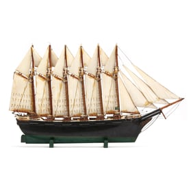 Frank Treat Fulcher (NC, 1878-1971), Model of the George W. Wells Schooner