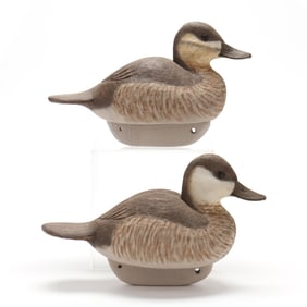 Delbert "Cigar" Daisey (VA, 1929-2017), Pair of Ruddy Ducks