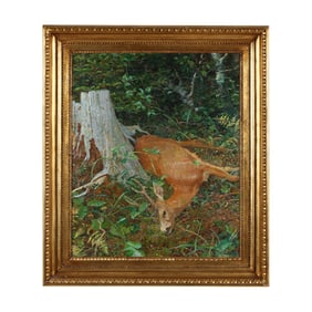 Switbert Lobisser (Austrian, 1878-1943), After the Hunt