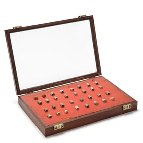 Collection of Thirty-Two Different Civil War Bullets