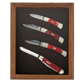 Case Knives Wall Mounted Display With Five Knives