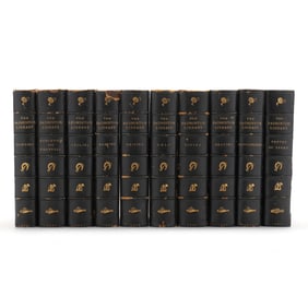 Ten First Edition Badminton Library Books, Deluxe (Small Paper) Edition