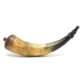 Early Decorated Piedmont North Carolina Powder Horn