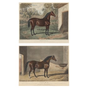After John Frederick Herring, Sr. (English, 1795-1865), Pair of Horse Portraits