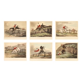 Henry Thomas Alken, Sr. (English, 1785-1851), Set of Six Equestrian Engravings