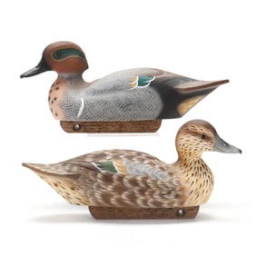 William Veasey (MD, 1932-2022), Greenwing Teal Pair