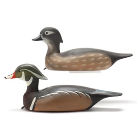 Curtis Waterfield (VA, 1926-2017), Pair Wood Ducks