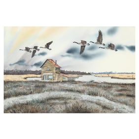 Gary E. Freeman (American), Geese Over Creek Store