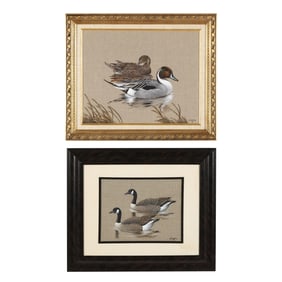 Lee Mauney (American), Pair of Geese / Pair of Pintails (Two Works)