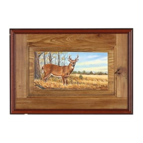 Jane Partin (American), Landscape with Stag