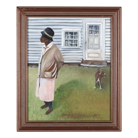 James A. Johnson (American), Figure and Dog