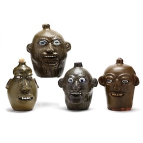 Four Hewell Family, Georgia, Face Jugs