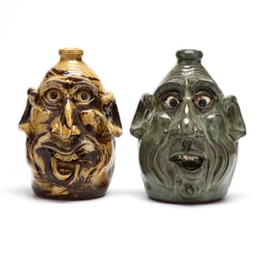 Two Dwayne Crocker, Georgia, Face Jugs