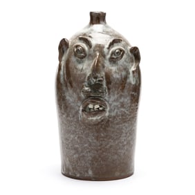 Louis Brown, Buncombe County, NC, Tall Face Jug
