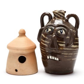 Burlon Craig Pottery, Lincoln County, NC, Two Pieces