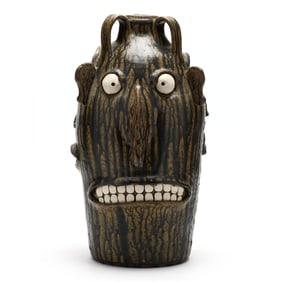 Sid Luck & Sons, Seagrove, NC, Three-Faced Jug