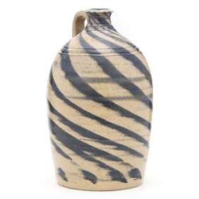 Stoneware Swirl Glazed Jug