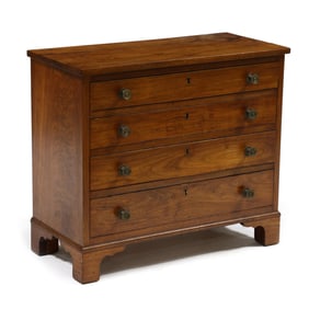 Bench Made Federal Style Walnut Child's Chest of Drawers