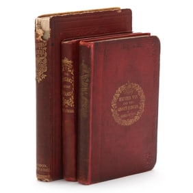 Three Christmas Books by Charles Dickens, Including Two First Editions