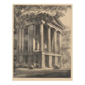 Louis Orr (American, 1879-1961), North Carolina Capitol, West Porch, Raleigh, N.C.