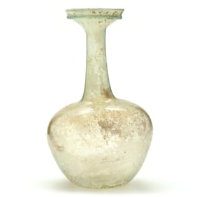 Roman Period Blue-Green Glass Bottle
