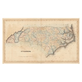Fielding Lucas, Jr. (1781-1854), Map of North Carolina