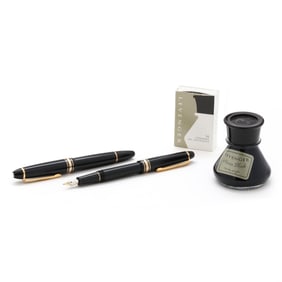 Two Montblanc Meisterstück Classique Fountain Pens