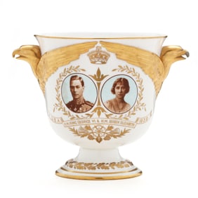 A Royal Crown Derby Porcelain Commemorative Cup