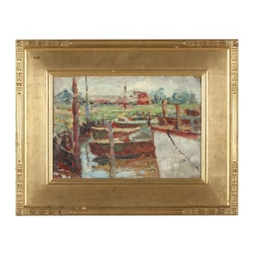 An Impressionistic Harbor Scene