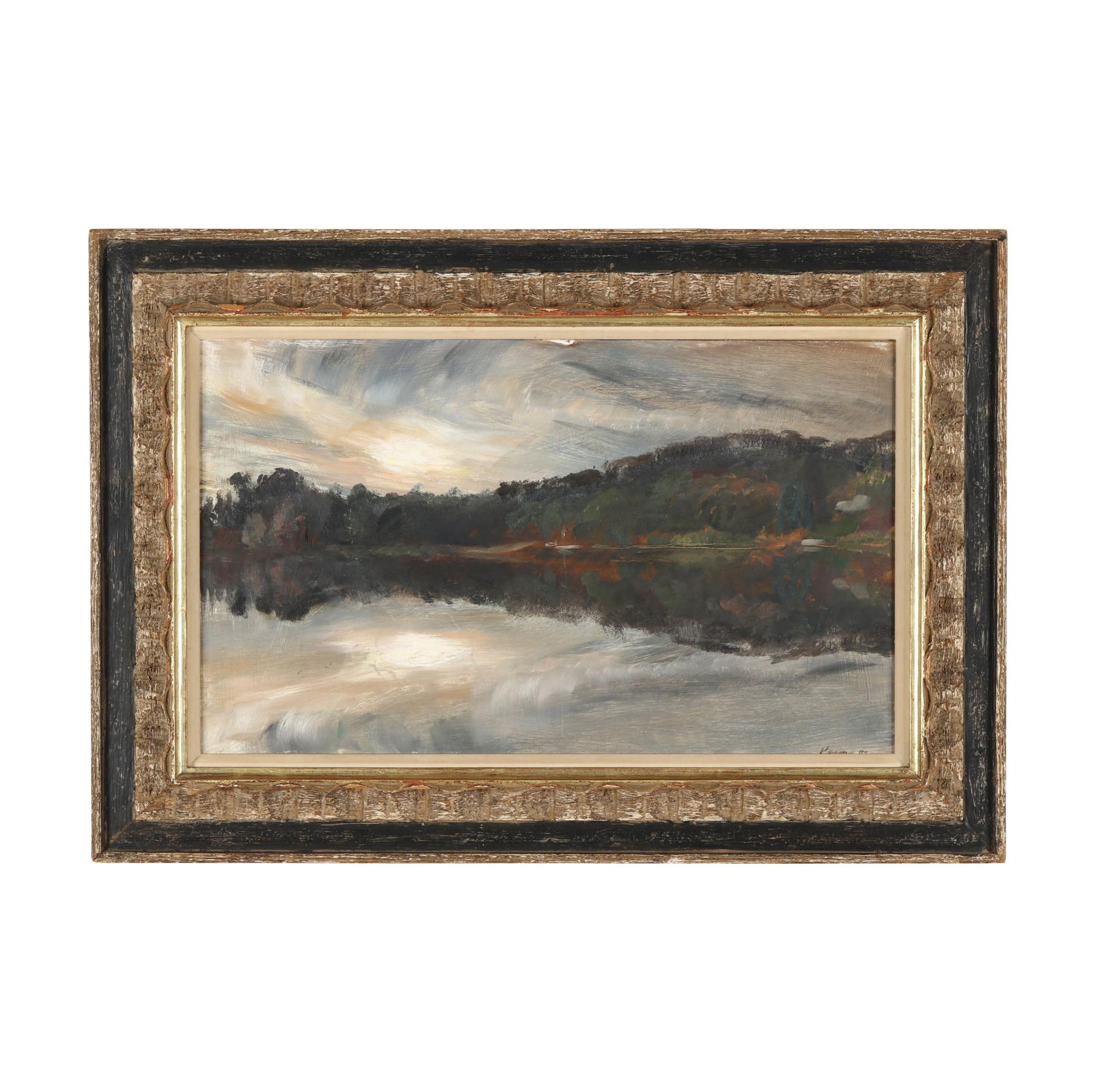 Stephen Kuzma (American, b. 1933), Lake Landscape (1 of 5)