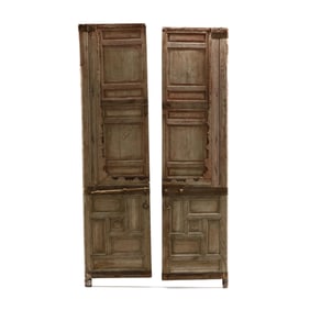 Pair of Antique Moroccan Wood Doors