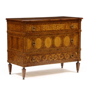 Neoclassical Style Marquetry Inlaid Commode