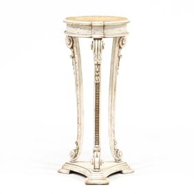Italianate Carved and Painted Pedestal