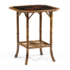 Japanese Lacquered Bamboo Stand