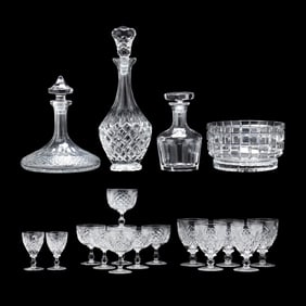 (18) Pieces of Assorted Crystal Tableware