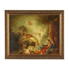 After François Boucher (French, 1703-1770), The Rest on the Flight Into Egypt