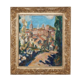 Italian School (20th Century), View of Certaldo
