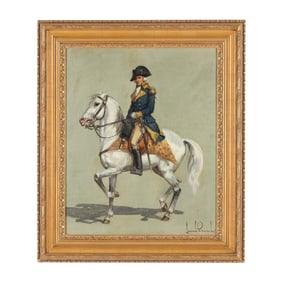 Leszek Piasecki (Ukrainian, 1928-1990), Cavalry Officer on Horseback