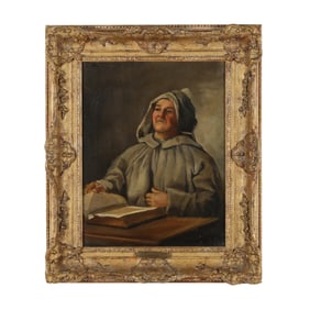 Hubert von Herkomer (German, 1849 -1914), Portrait of a Monk