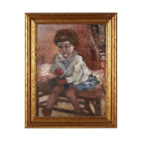 Daphne Wormald (Australian, 1922-2008), Portrait of a Young Boy