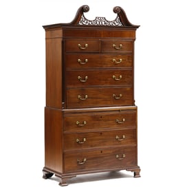 George III Mahogany Chest on Chest