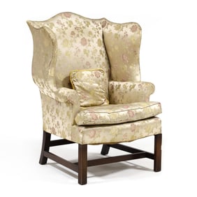 English Chippendale Style Mahogany Easy Chair